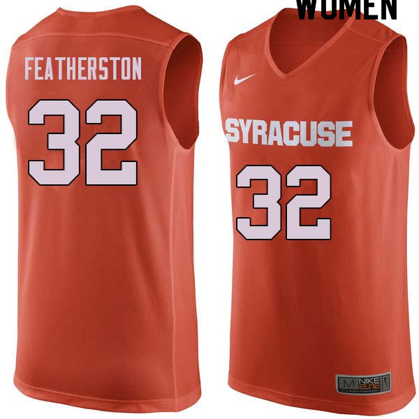 Women #32 Ray Featherston Syracuse Orange College Basketball Jerseys Sale-Orange
